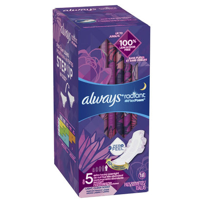 RADIANT PADS WITH FLEXI-WINGS - CLEAN SCENT