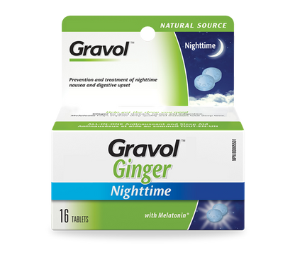GINGER NIGHTTIME TABLETS WITH MELATONIN