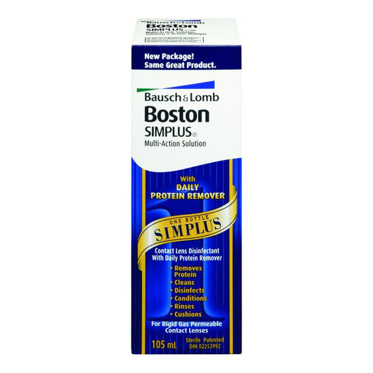 BOSTON SIMPLUS MULTI-ACTION SOLUTION FOR RIGID CONTACT LENSES