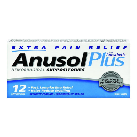 ANUSOL SUPPOSITORIES PLUS