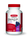 CHEWABLE VITAMIN C & D (500MG/1000IU) - Grape