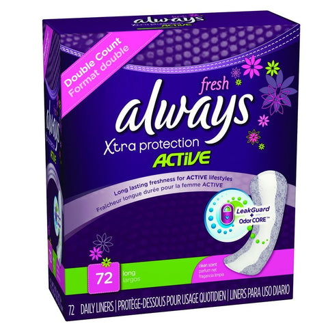 XTRA PROTECTION ACTIVE FRESH DAILY LINERS