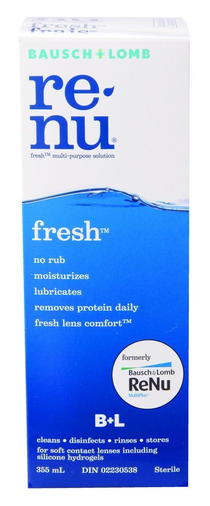 RENU MULTIPLUS FRESH MULTIPURPOSE SOLUTION FOR SOFT CONTACT LENSES