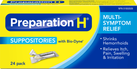 PREPARATION H SUPPOSITORIES