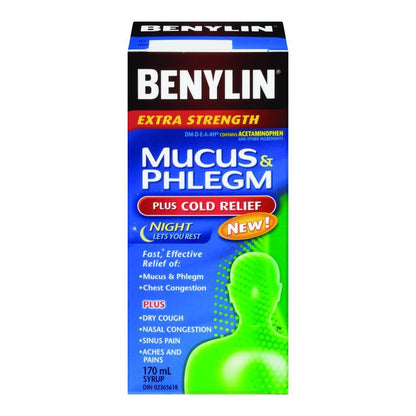 BENYLIN MUCOUS & PHLEGM PLUS COLD RELIEF