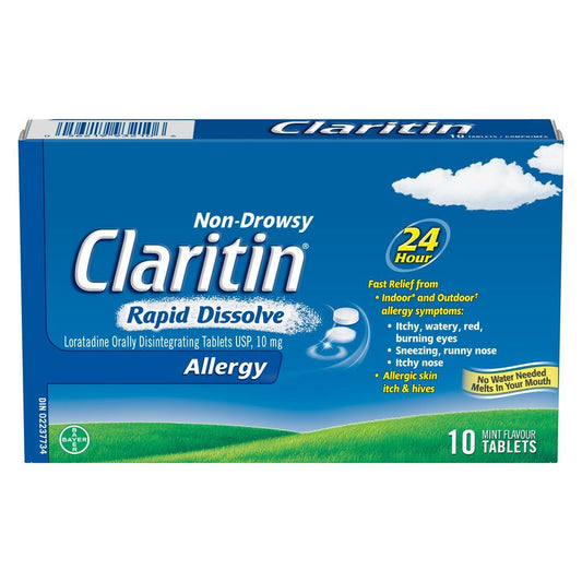CLARITIN RAPID DISSOLVE TABLETS (10MG)