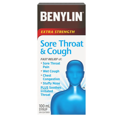 BENYLIN SORE THROAT & COUGH SYRUP