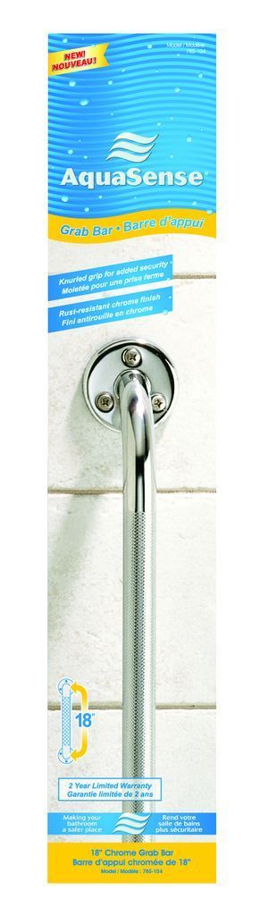 KNURLED CHROME GRAB BAR
