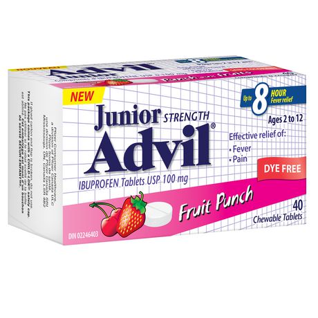 ADVIL JUNIOR CHEWABLE TABLETS (100MG)