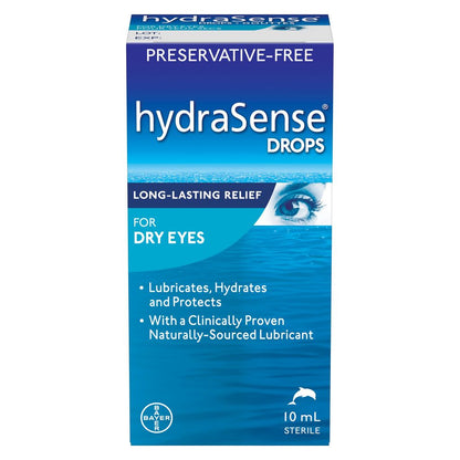 HYDRASENSE DRY EYE DROPS - PRESERVATIVE FREE