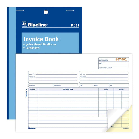 INVOICE BOOK DUPLICATE CARBONLESS