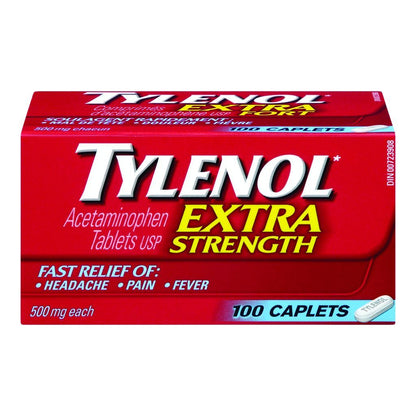 TYLENOL EXTRA STRENGTH CAPLETS (500MG)