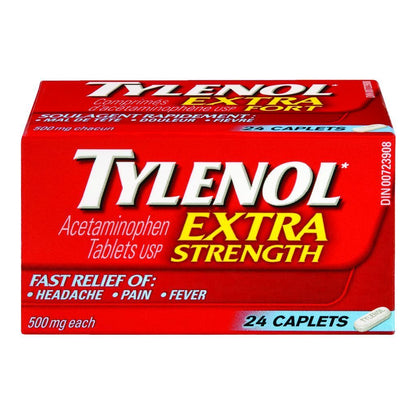 TYLENOL EXTRA STRENGTH CAPLETS (500MG)