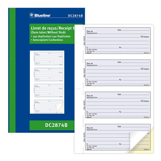 RECEIPT BOOK IN DUPLICATE 4/PG