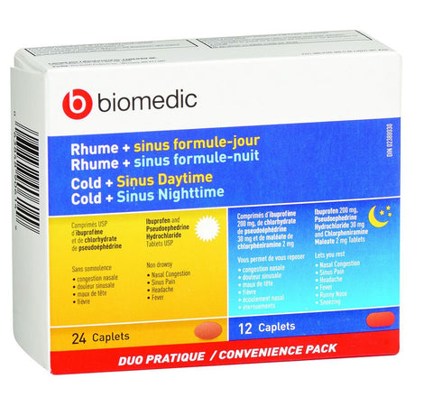 COLD & SINUS DAYTIME AND NIGHTTIME (WITH IBUPROFEN)