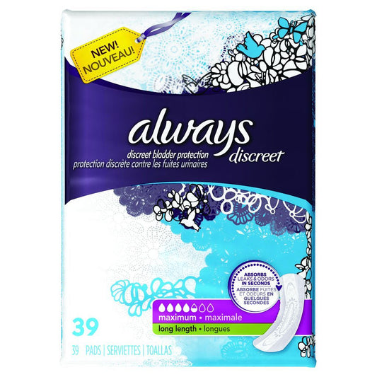 DISCREET BLADDER PROTECTION PADS