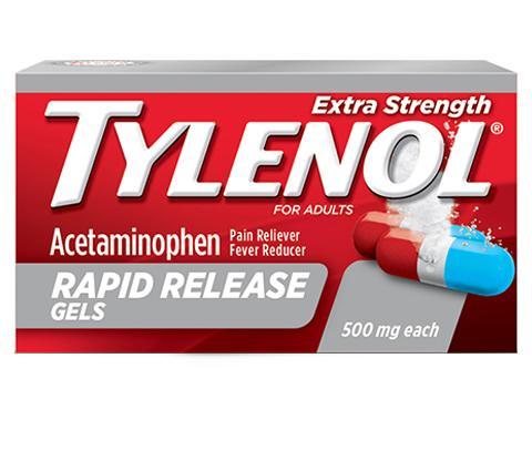 TYLENOL RAPID RELEASE GELCAPS (500MG)
