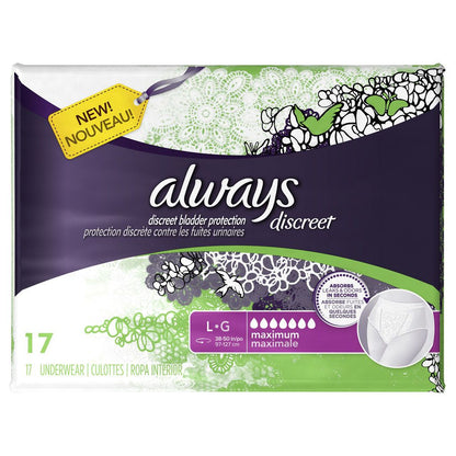 DISCREET BLADDER PROTECTION UNDERWEAR