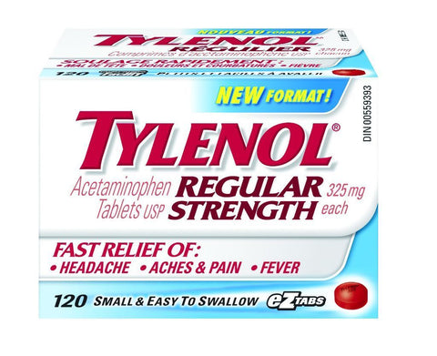 TYLENOL REGULAR STRENGTH EZ-TABS (325MG)