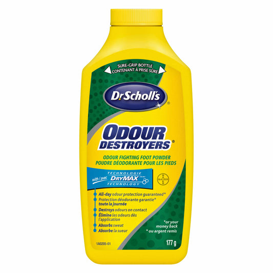 SCHOLLS ODOUR DESTROYERS ALL DAY DEODORANT POWDER