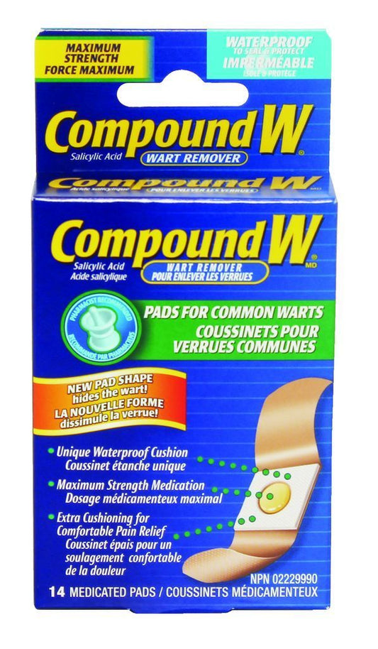 COMPOUND W ONE STEP MEDICATED PADS