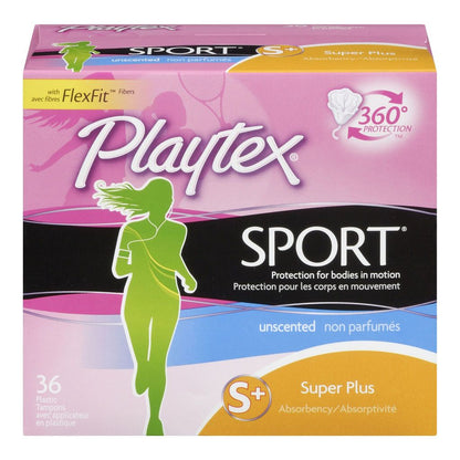 SPORT PLASTIC UNSCENTED TAMPONS
