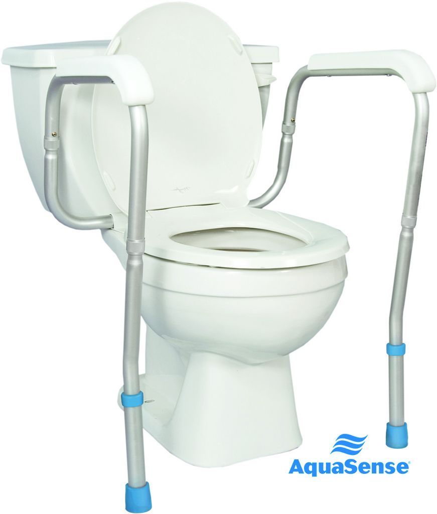 TOILET SAFETY RAILS (ADJUSTABLE)