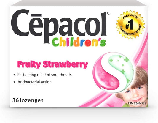 CHILDREN'S FRUITY STRAWBERRY LOZENGES