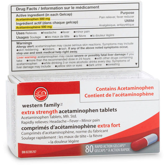 ACETAMINOPHEN 500MG GELCAPS
