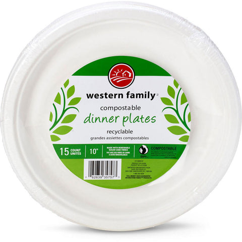 COMPOSTABLE DINNER PLATES