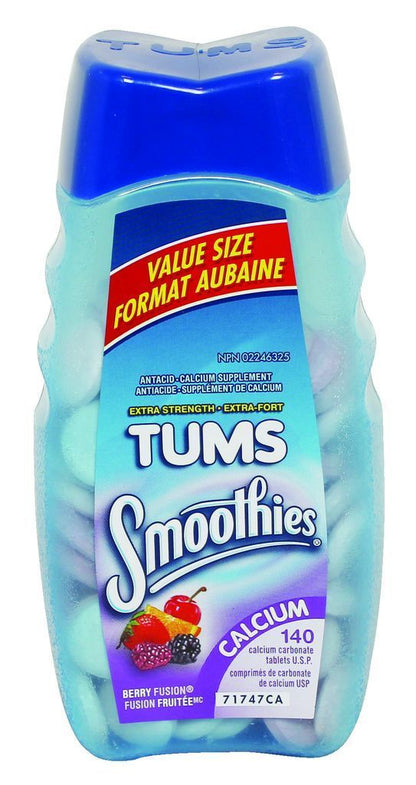 TUMS EXTRA STRENGTH SMOOTHIES (750MG)