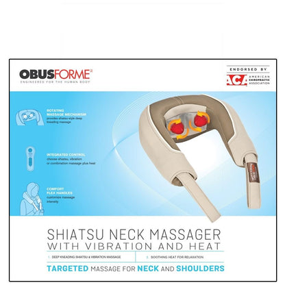 SHIATSU AND VIBRATION NECK MASSAGE WITH HEAT