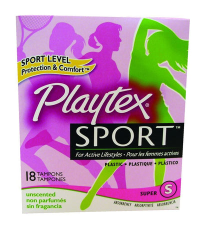 SPORT PLASTIC UNSCENTED TAMPONS