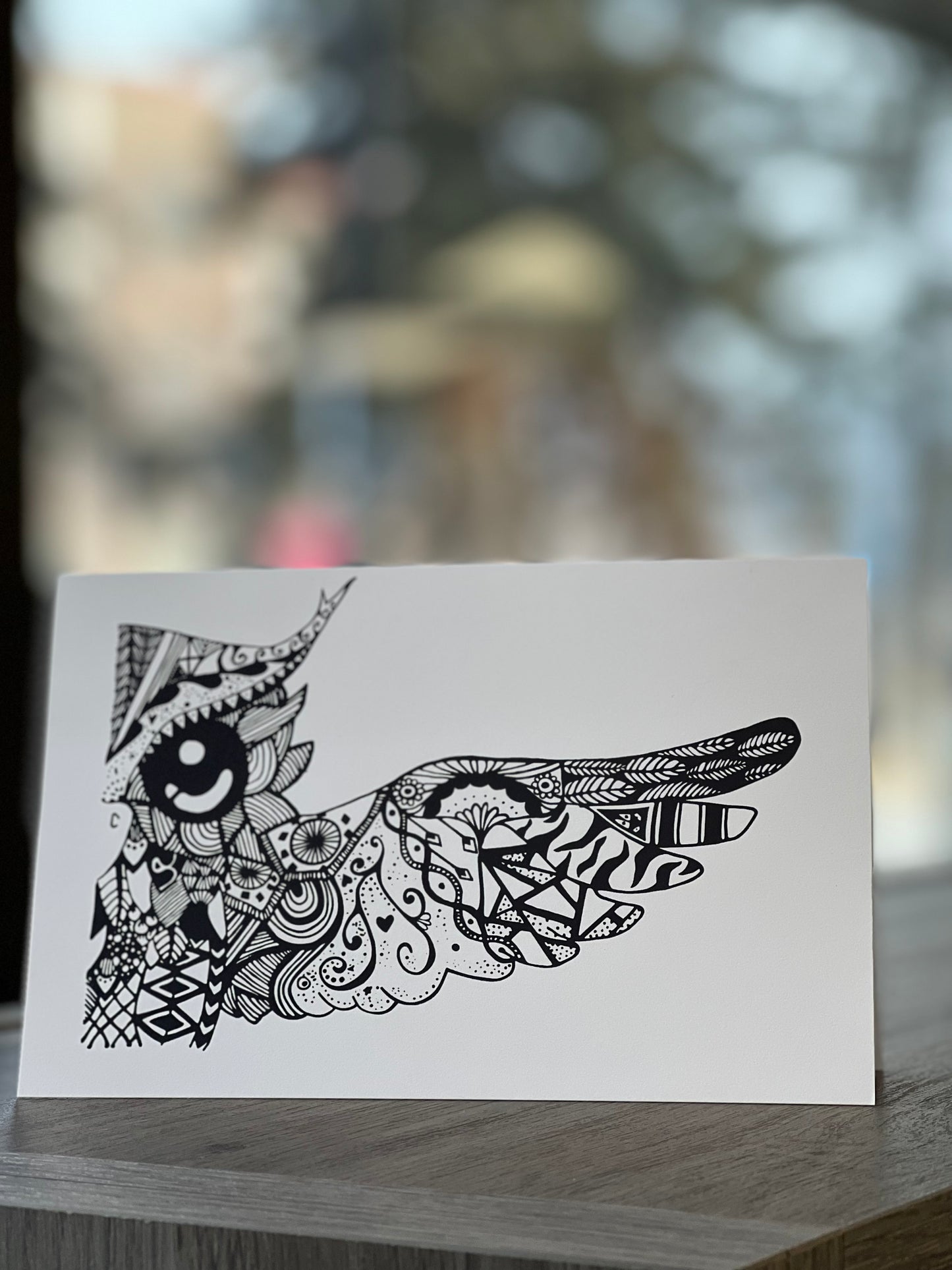 Hand-Drawn Owl Card